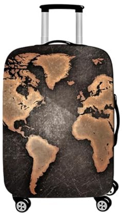 Morbuy Elastisch Kofferhülle Kofferschutzhülle Anti-Kratzer Staubdicht Kofferüberzug Luggage Protector Cover Kofferbezug Reisekofferabdeckung (Graue Karte,XL)