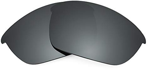 Revant Replacement Lenses for Oakley Half Jacket 2.0 sunglasses, UV Protection, Anti-Scratch and Impact Resistant, Non-Polarized Black Chrome Mirrored