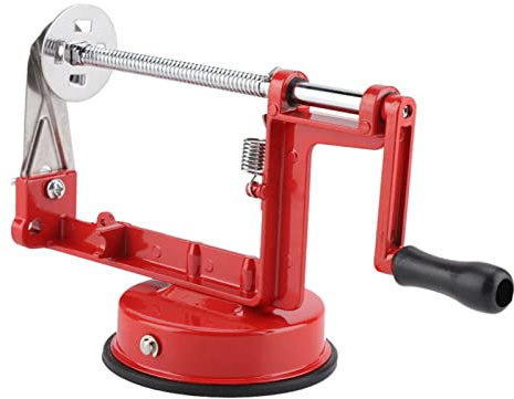 Ejoyous Cortador Manual de Patatas en Espiral, Acero Inoxidable, con Base de Goma Antideslizante y Mango Ergonómico