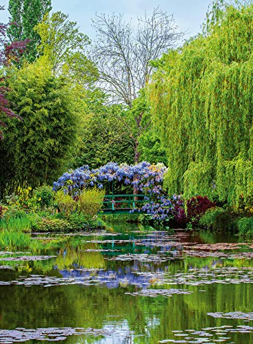 Fotomural de Monet's Garden In France 119061 - Papel pintado (192 x 260 cm, tamaño XXL), diseño de lago y bosque