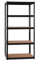Stagecaptain HR-175 BK Heavyrack Lagerregal - 5 variabel montierbare Böden - Lackierte Metallkonstruktion - auch als Werkbank umbaubar - Tragkraft pro Boden: 175 kg - Tragkraft gesamt 875 kg - Schwarz