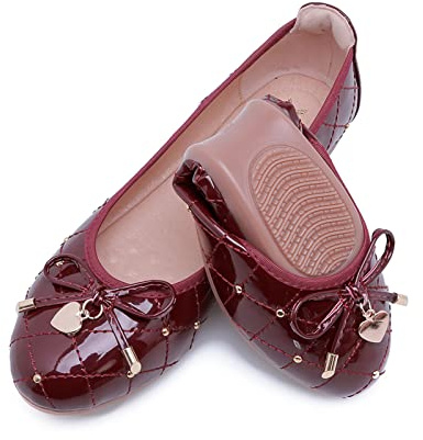 MACHSWON Womens Bow-Embellished Flat Shoes Casual Ballet Flats