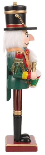 Amosfun Soldier Nutcracker Calendar Nutcracker Countdown Calendar Christmas Wooden Advent Desktop Wood Ornament Soldier Xmas Table Decor
