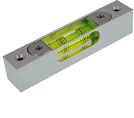 umei FERVV Instrument de niveau à bulle réglable, alliage d'aluminium, vert, magnétique, 120 x 22 x 25 mm, 135 g, précision 0,2 mm/m