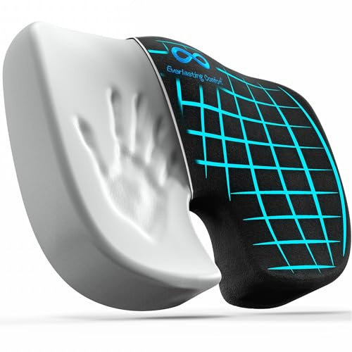 Everlasting Comfort Car Seat Cushion for Driving - Wedge Car Cushion for Office, Travel, Gaming Chair - Memory Foam Booster Seat - Non-Slip, Washable Cover