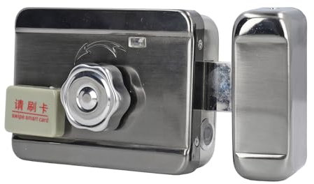 Serrure de Porte Intelligente à Télécommande, clé D'identification de carte-clé, Système D'accès électronique, Serrure à Pêne Dormant avec Longue Durée de Vie de la Batterie