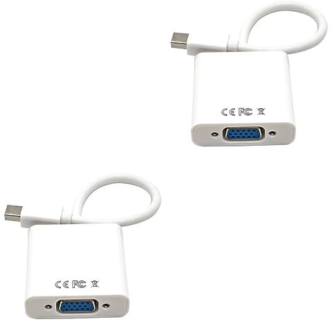 Artibetter 2stücke Mini Displayport Zu Vga Adapter Video Konverterkabel Kompatibel Mit Pc Tv Monitor Unterstützt Hochfestes Material Aluminiumfolie Für Optimalen Schutz