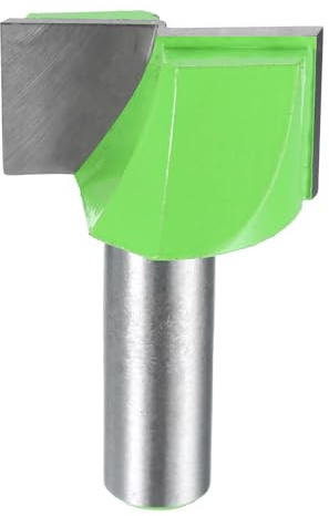 sourcing map Oberfräsen-Bit, 1,27 cm Schaft, Hartmetallbestückt, Spoilboard-Oberflächen-Hobelfräser, CNC-Fräs-Bit für Plattenabflachung, Holzbearbeitung, 35 mm Durchmesser, 20 mm Tiefe