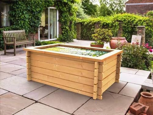 Quickcrop Avon Raised Garden Pond With Liner - 6ft x 4ft (16in)