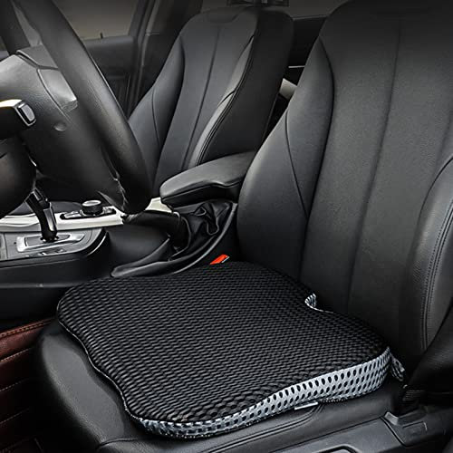 Fesatccoz Car Seat Cushion Memory Foam Seat Cushion For Driving Office Chair Breathable Wedge Cushion Relieves Back Pain, Improves Posture