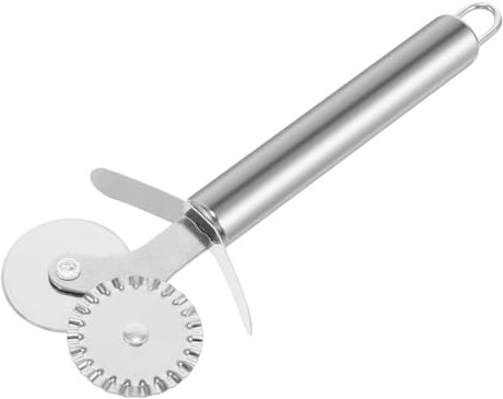 CIYODO Rotella Taglia Pizza in Acciaio Inox A Doppia Testa Rotella Per Pizza Utensili Cottura Al Forno