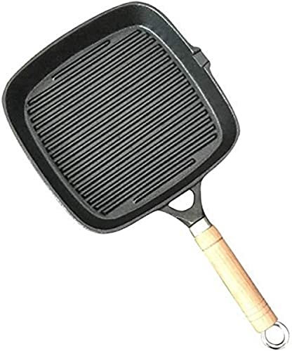 CQIKRWGWS Quadratische Grillpfanne, Gusseisen Premium Antihaft-Grillpfanne Bratpfanne Robuste Grillpfanne aus Gusseisen Bratpfannen für Gas-, Induktions- und Elektroherd mit Griff