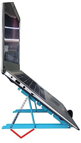 Vaguelly Base Di Raffreddamento Per Notebook in Verniciato Spruzzo Supporto Portatile Pieghevole Per Computer Supporto Da Tavolo Blu