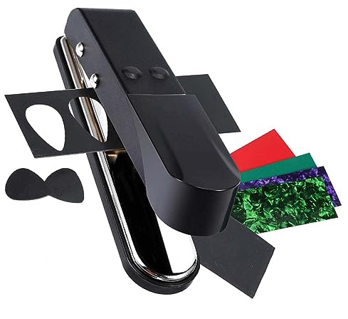 CIMAXIC Gitarrenpickel-schneiderwerkzeug Diy Gitarrenplektren-stanzer Mit Pickstreifenblatt Für Abs Zelluloid Und Derlin-platten Zum Herstellen Von Plektren Für Gitarre Ukulele Und Bass