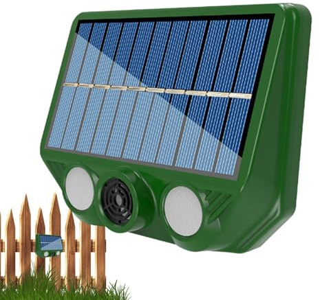 Gatto ad ultrasuoni, repellente solare per animali da esterno, cacciatore di lupi, dispositivo di modalità di illuminazione, spaventapasseri per gatti per fattoria, frutteto, garage