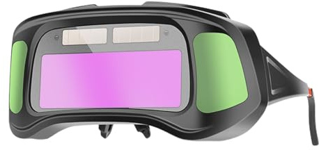 Gacqpli Schweißerschutzbrille,Sicherheitsbrille Mit Automatischer Abdunkelung - Solarenergie Blendgeschütz Augenschutz Für Metallverarbeitung Konstruktion Reparatur Herstellung Schneiden