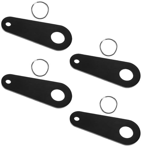 MOLUCKFU 4 Piezas Soporte de Campana para Motocicleta de Acero Inoxidable Resistente la Intemperie con Anillo Dividido para Colgar Campanas de Suerte Accesorio Duradero para Moteros de