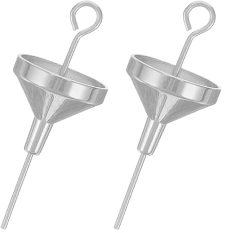 BESPORTBLE Embudos Mini de Acero Inoxidable para Perfume 2 Piezas, Herramienta de Recarga para Botellas Pequeñas, Embudos de Perfume para Llenar Botellas, Aptos para Aceites Esenciales