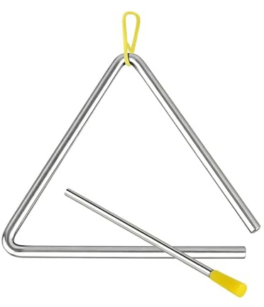 Dopsyesn Music Triangle Instrument - Steel Music Hand Instrument,Steel Triangle Percussion Bell for Classroom and Morning Education