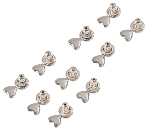 CAZSTYK 5 aretes en forma de amor que soportan una sujeción segura, estructura ergonómica de metal a prueba de corrosión para deportes, viajes y uso diario, tapones de cobre para las orejas de cobre