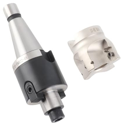 LiebeWH NT30 FMB22 Collet Chuck Holder Face Mill Cutter Set with APMT1604 CNC Inserts 50mm 4 Tooth for Milling Stainless Steel on CNC Machines and Workshop Use (#2)