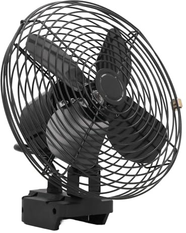 Hidyliu Mini Ventilatore da Tavolo Portatile Ricaricabile da 8 Pollici a Batteria per Viaggi All'aperto, Campeggio, Ufficio, Acciaio Inossidabile