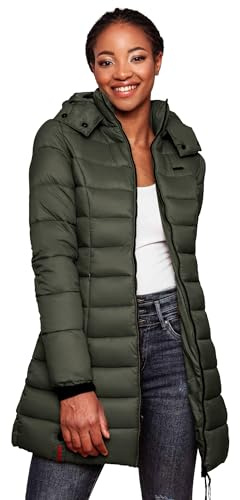 MARIKOO Herbst Winter Übergangs Steppmantel Jacke Mantel gesteppt B603
