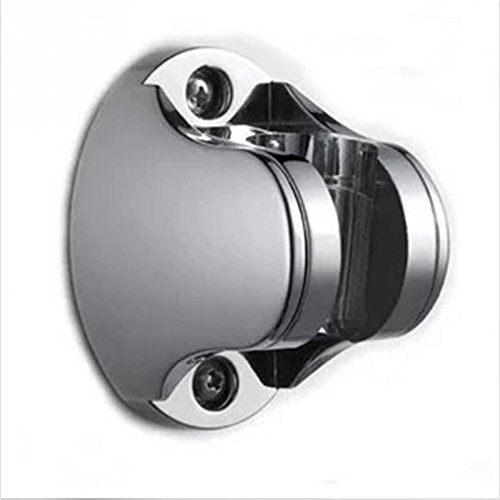 Clarmonde Soporte para cabezal de ducha, soporte de pared para baño, cromado