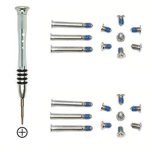 GODSHARK 2 Sets Replacement Screws with Screwdriver for MacBook Pro 13 15 17 A1278 A1286 A1297 2009-2012, Unibody Bottom Case Cover Phillips Repair Tool Kit Notebook Laptop PC Computer Screw