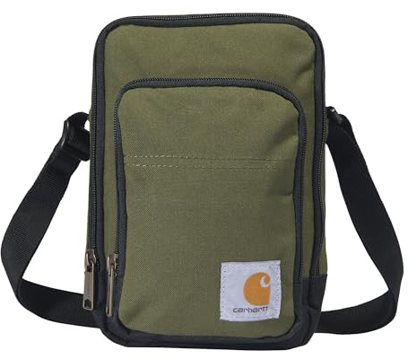 Carhartt Damen Tasche, Langlebig, Verstellbare Umhängetasche mit Reißverschluss Crossbody Gear Organizer, Basil