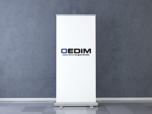 Oedim Personalisierbarer Werbeaufsteller Roll-up, 100 x 200 cm, Druck inklusive, maximale Druckqualität