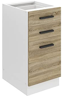 Belini Unterschrank SDSZ 40 cm, ohne Arbeitsplatte, Sonoma-Eiche | Küche, Küchenunterschrank Breite, Küchenschränke, Küchenschrank mit Schubladen