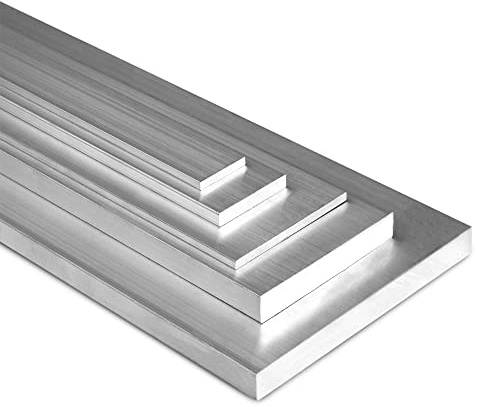 TJ Flachprofil Aluminium 50x2mm - 1m Länge / robustes & langlebiges Aluprofil / Alu Flachprofil für Innen- & Außen vielseitig einsetzbar / korrosionsbeständiges Flachprofil aus Aluminium