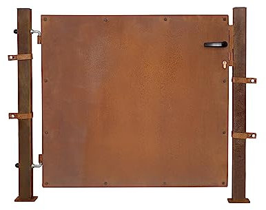 ESTEXO Gartentor Gartentür Rost Zauntür Hoftor Hoftür Gartenpforte Gartenzaun Garten (Gartentor / 80 cm)