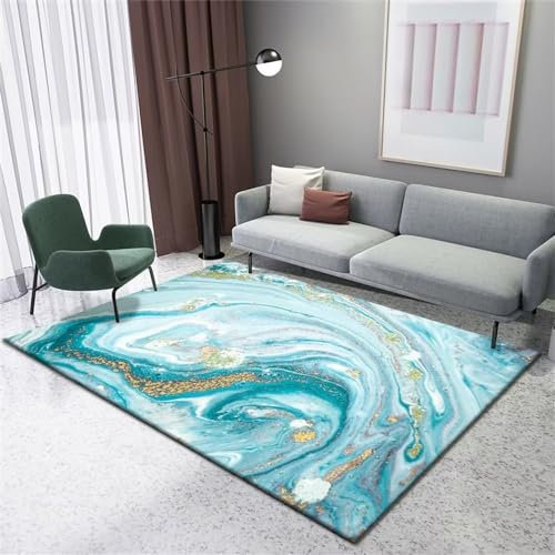 RUGMRZ Teppich Wohnzimmer Kurzflor Weich und bequem barfuß Balkon Dekoration Teppich auslegeware vorleger200X300cm
