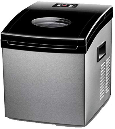 TEmkin Ice Maker Countertop Machine 24 Ice Cubes Ready in 15 Minutes 55lbs Ice Cubes in 24H Perfect for Parties Mixed Drinks (Access to Tap Water)