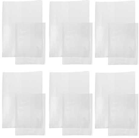 TEHAUX Wiederverwendbare Buchumschlaghüllen - 20er-pack Buchschutzhüllen Für Notizbuch Scrapbook Mit Kratz- &