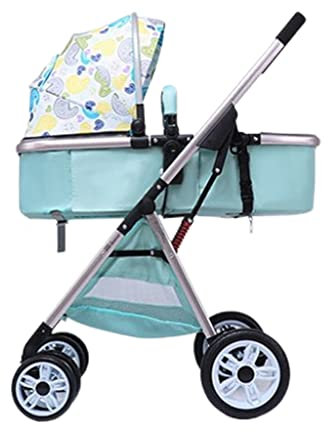 ZONABSQQ Kinderwagen Kinderwagen mit wendbarer und Verstellbarer, Abnehmbarer Armlehne, Fünfpunkt-Sicherheitsgurt, Sitz verwandelt Sich in eine Tragetasche Komfort und Sicherheit