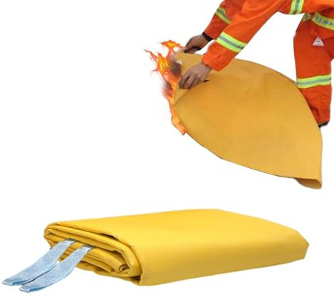 Couverture d', Couverture d'extinction d'incendie - Couverture de Survie à Domicile,Revêtement en Silicone pour Suppression des Flammes, équipement de Protection Domestique pour véhicules, e