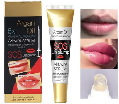 Lip Plumper, Instant Volumizing Plumping Gloss Moisturizing Lip Oil for Fuller, Hydrating & Reduce Fine Lines Care Serum, Lips Enhancer for Fullness, Plumping Lips