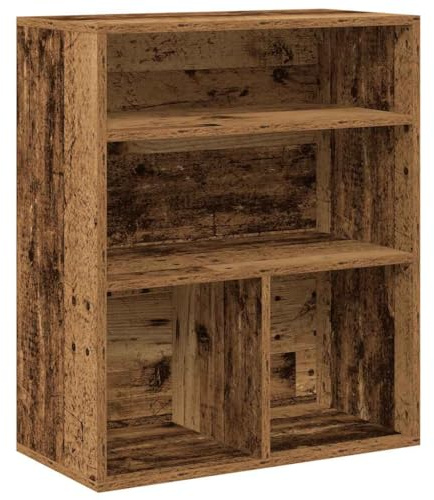 vidaXL Bücherregal Altholz-Optik 60x30x71,5 cm Holzwerkstoff
