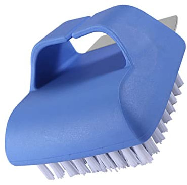 IMIKEYA 2 in 1 Reinigungsbürste Grillschaufel BBQ-Grill-reinigungsschaufel 2 in 1 Grillreiniger Schaber Grillbürste Grillreiniger Für Grills Grillrost Reiniger Grillzubehör Nylon Blue