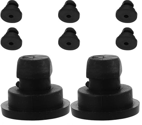 Zerodeko 8 piezas de repuesto de patas de cocina y patas de goma para ollas de cocción lenta, insertos universales para patas de olla para cocinas, electrodomésticos de cocina, patas de goma