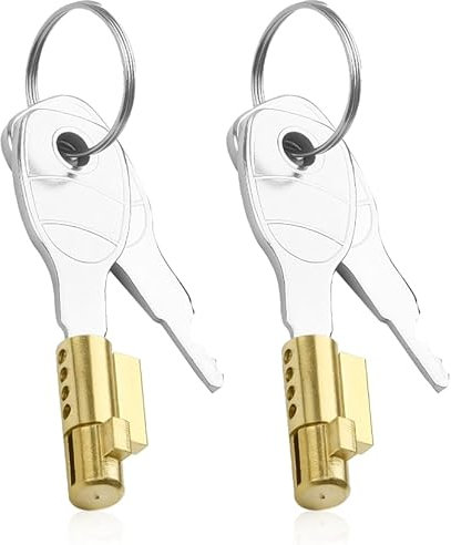 2 lucchetti per rimorchio con 4 chiavi, serratura per gancio di traino, compatibili con rimorchio