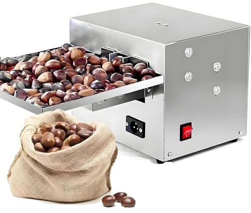 Macchina Professionale per Sgusciare E Aprire Castagne 60 W, Macchina Elettrica per Intagliare Castagne, Macchina Commerciale per Schiacciare Castagne, Utilizzare Batterie O Elettricità Domestica
