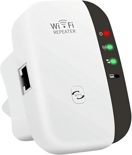 WLAN Verstärker Internet Verstärker mit LAN Anschluss WLAN Repeater mit Repeater/AP Modus,Kompatibel Allen WLAN Geräten,WiFi Extender für Zuhause und Büro