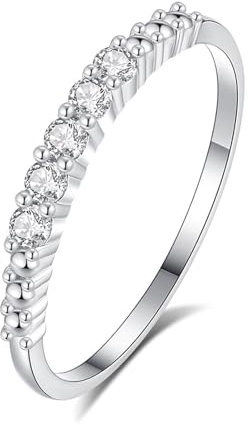 Epinki Verlobungsring 18K Gold 750, Klassiker Eheringe mit Labor Erstellt Diamant, Ring Platinum PT950 Echt Schmuck, Gr.47-65