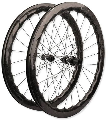 700C Road Bike Hjulsats 50mm Kolfiber Cykelfälg 100/142mm Center Lock Thru Axle Fram Bakhjul 7/8/9/10/11/12 Speed ​​Cassette, 23-42C Clincher, F/V, 120clicks