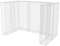 vidaXL Cadre à Gabion de Poubelle Double 180x100x120 cm Panier à Pierres