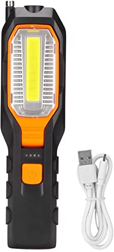 Luce da Lavoro a LED, Torcia per Lampada di Ispezione a LED, Luce da Lavoro Magnetica Rotante Ricaricabile USB per Officina Meccanica per Garage per Auto Luce Da Campeggio